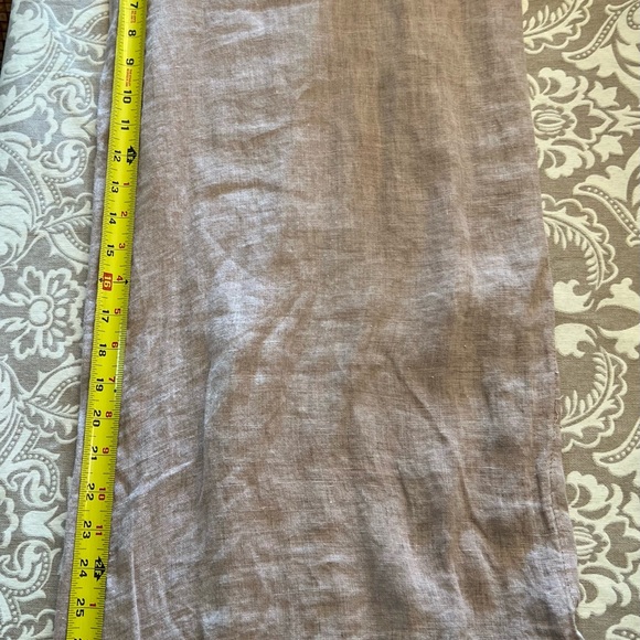 Wide leg linen pant, color pale pink, runs L/XL. - Picture 3 of 7